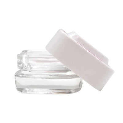 CONTENEDOR EXTRACTOS CLEAR TAPA BLANCA 4ML-BONGLAB (DS)