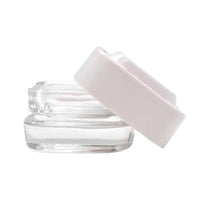 CONTENEDOR EXTRACTOS CLEAR TAPA BLANCA 4ML-BONGLAB (DS)
