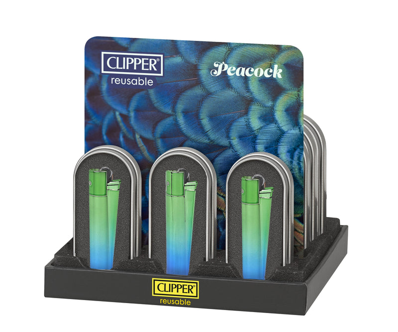 ENCENDEDOR METALICO METAL PEACOCK 12U -CLIPPER (DS)
