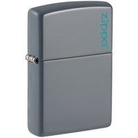 CLASSIC FLAT GREY LOGO-ZIPPO (DS)