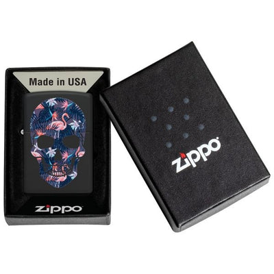 FLAMINGO SKULL DESIGN-ZIPPO
