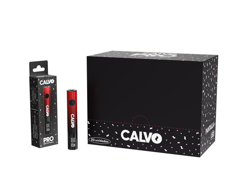 BATERIA 510 LED 600MAH RED BLACK-CALVO