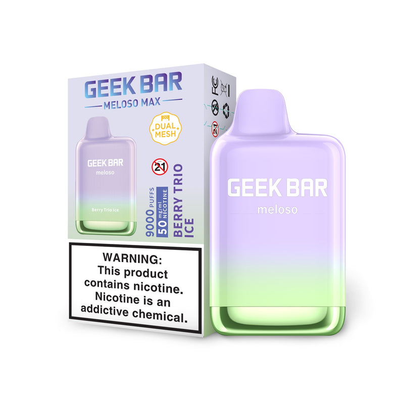VAPORIZADOR MELOSO MAX 9000 BERRY TRIO ICE-GEEKBAR (DS)