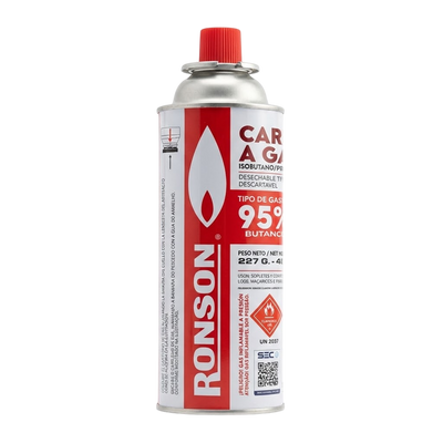 GAS BUTANO/PROPANO ALTA PUREZA (EXTRACCIONES BHO) 400ML-RONSON