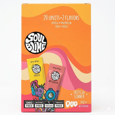 BLUNT HEMP WRAPS DUO TROPICAL SUMMER (PIÑA 10U /SANDÍA 10U) - SOULBLIME (DS)
