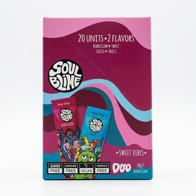BLUNT HEMP WRAPS DUO SWEET VIBES (VAINILLA 10U /CHICLE 10U) - SOULBLIME (DS)