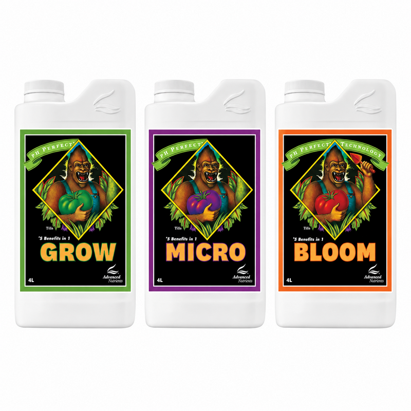 PH PERFECT GROW+MICRO+BLOOM 4L-ADVANCED NUTRIENTS