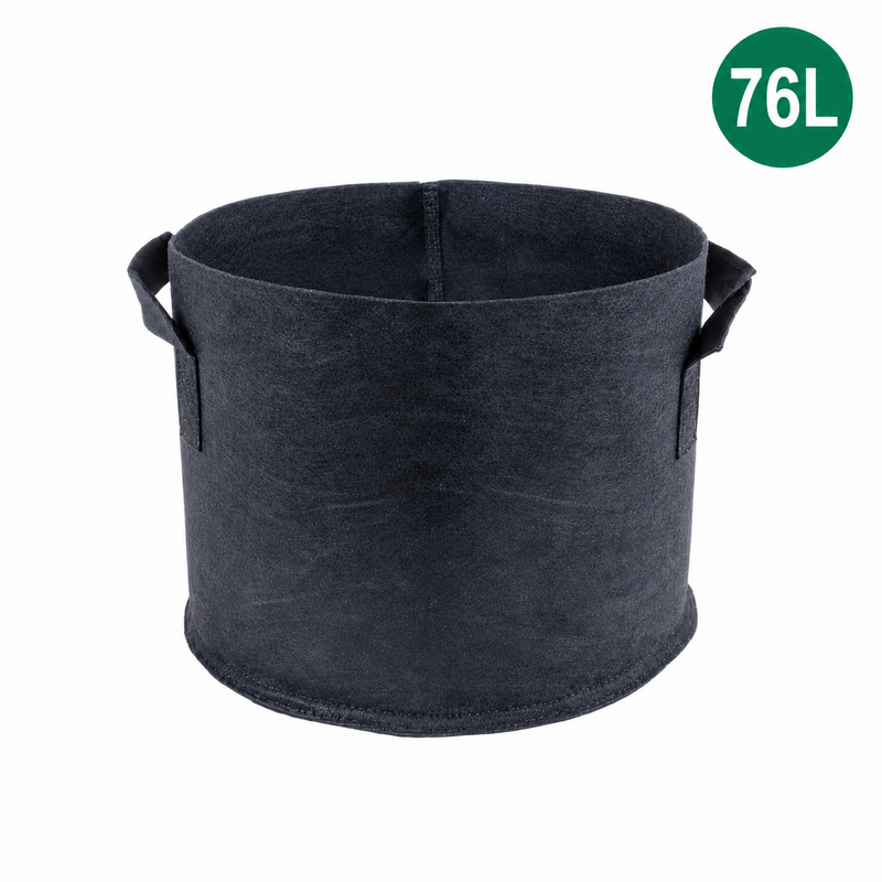 MACETA TEXTIL BLACK 76L - KASVI
