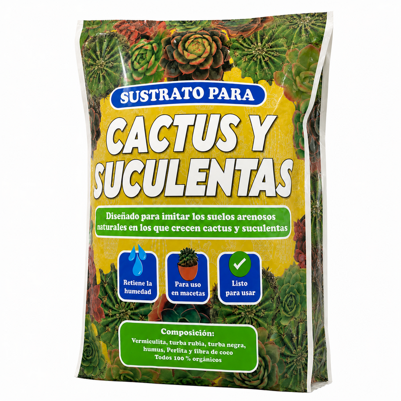 SUSTRATO SUCULENTAS Y CACTUS 2.5 LT-ORGANIC LIFE