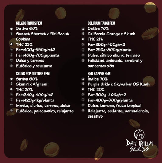 DELIRIUM SEEDS MIX VEGAS RUSH 14UDS