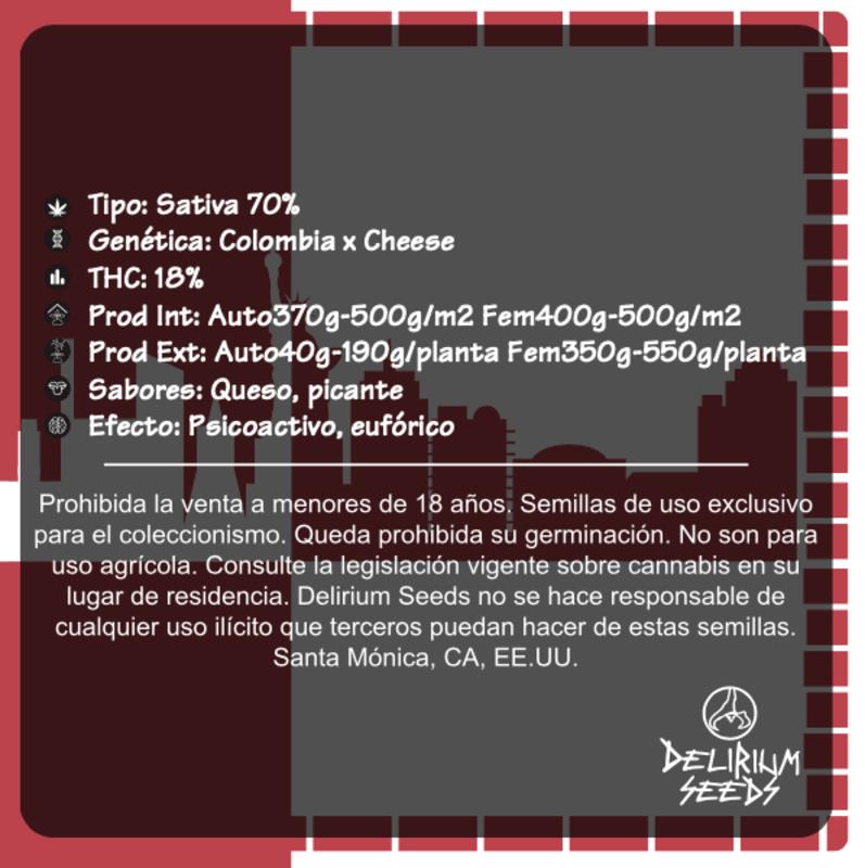 DELIRIUM SEEDS NEW YORK CHEESE AUTO 2UDS