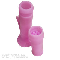 BONG SILICONA FLUORESCENTE 35CM 2 PIEZA