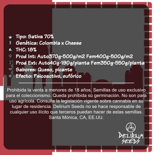 DELIRIUM SEEDS NEW YORK CHEESE AUTO 4UDS