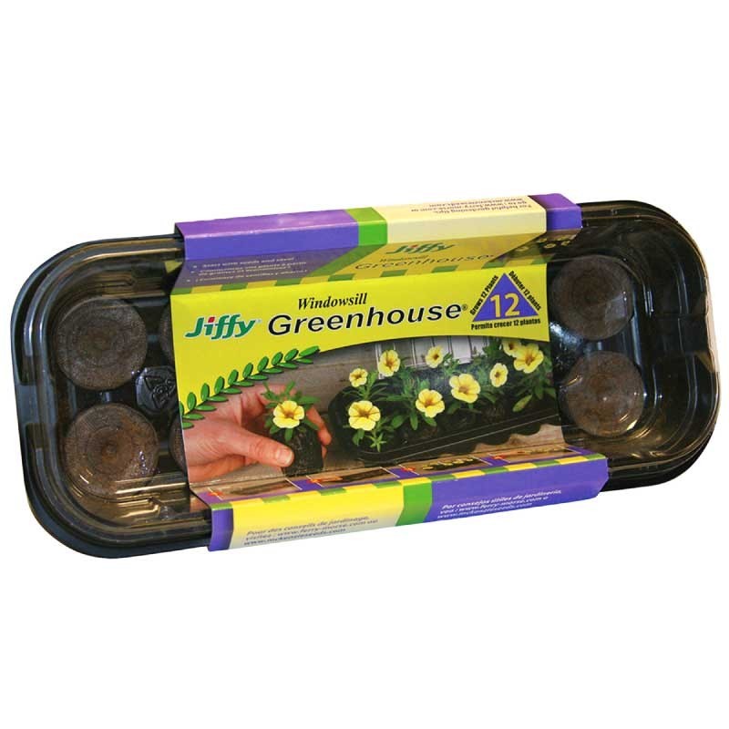 MICRO INVERNADERO CON 12 JIFFY 7 36MM 17UDS