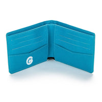 BILLETERA DE ECOCUERO TEXTURIZADO BLUE-COOKIES (DS)