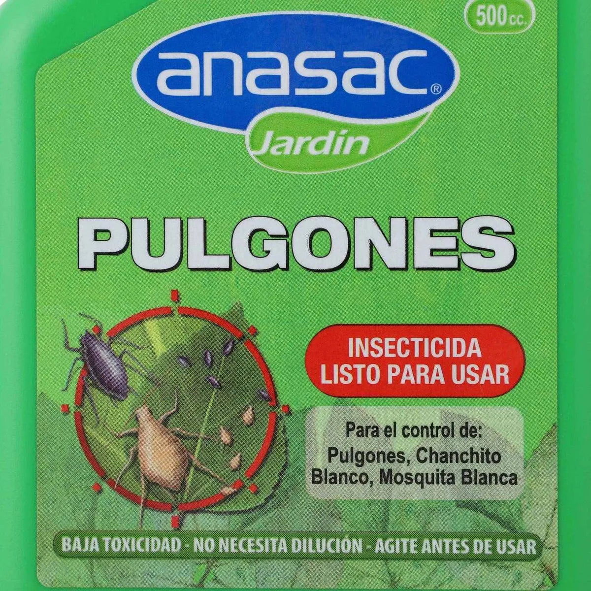 INSECTICIDA PULGONES GREEN LINE ANASAC 500 cc