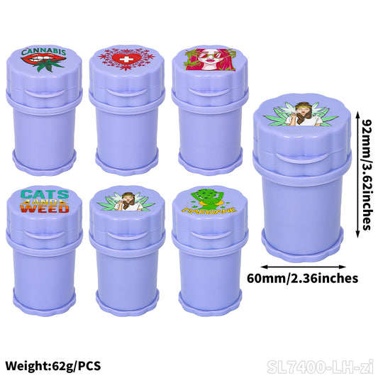 Grinder Plastico Purple (Lady Hornet) con contenedor