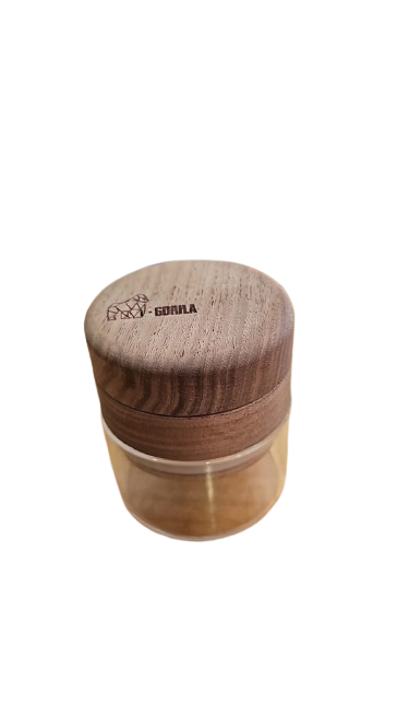 Grinder Gorila Madera Nogal con Contenedor