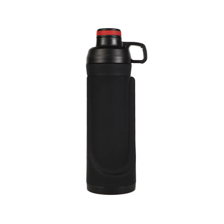 Botella Negra Botella con Compartimento Oculto