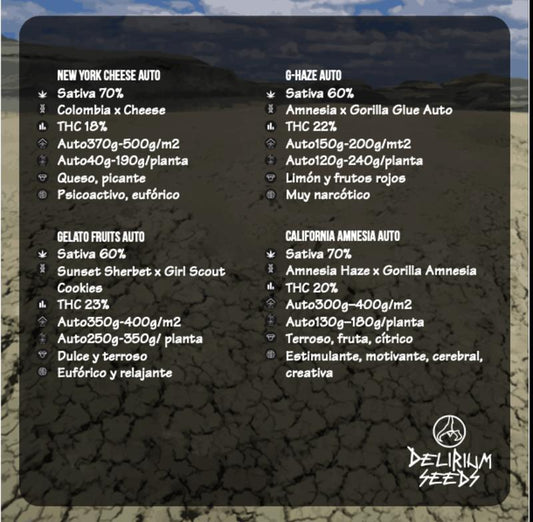 DELIRIUM SEEDS MIX DRY MOUTH LINE AUTO 14UDS