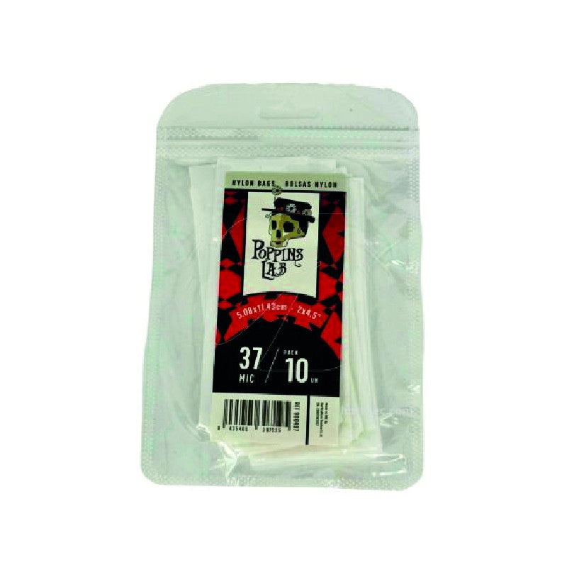 NYLON BAGS 37MICRAS 5X11CM 10UDS POPPINS LAB
