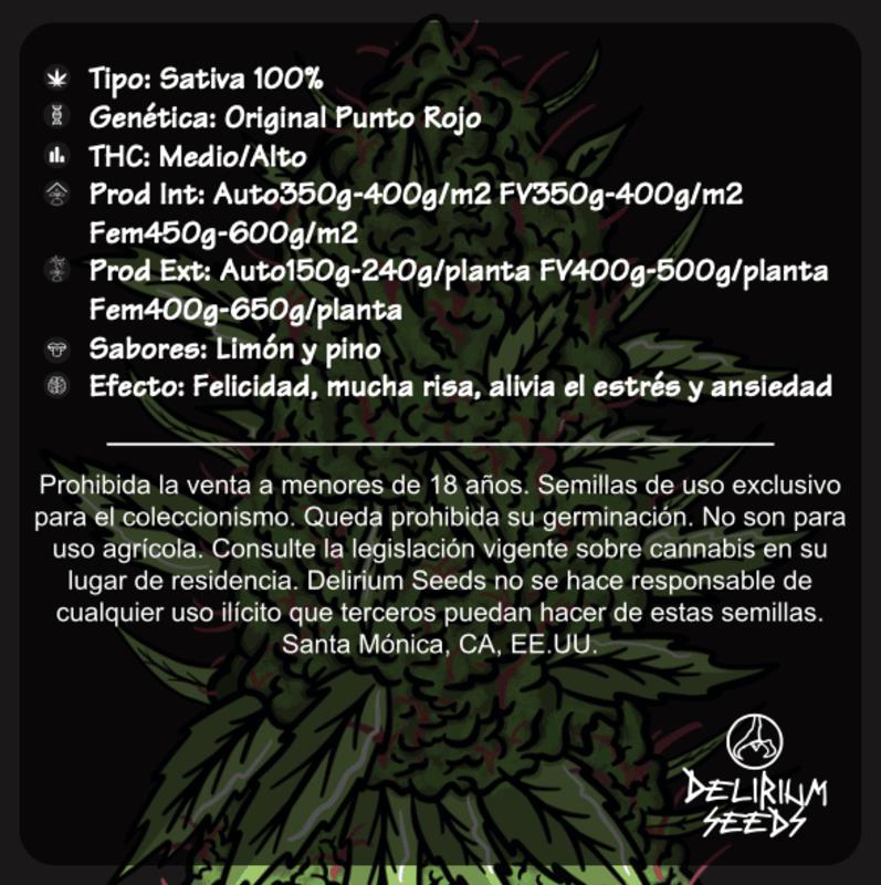 DELIRIUM SEEDS PUNTO ROJO 4UDS
