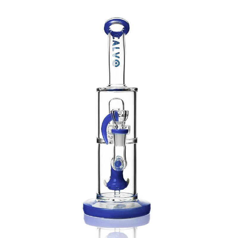 MONSTER WATERPIPE PURPLE BLUE 30CM CALVO GLASS