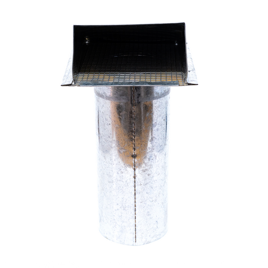 Acople pared exterior con tapa 100 mm