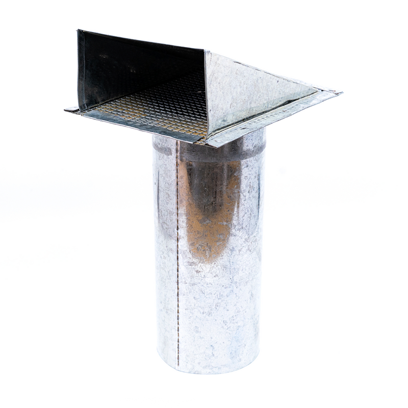Acople pared exterior con tapa 100 mm