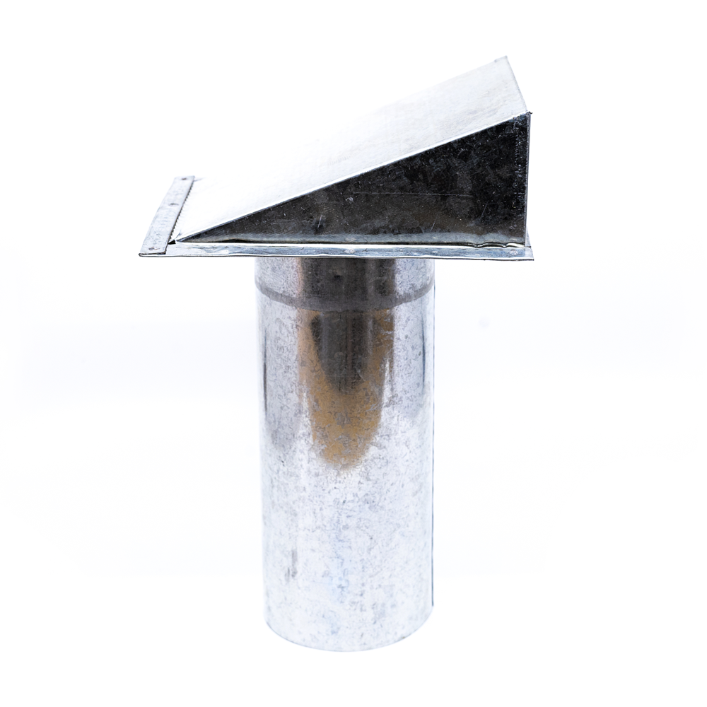 Acople pared exterior con tapa 100 mm