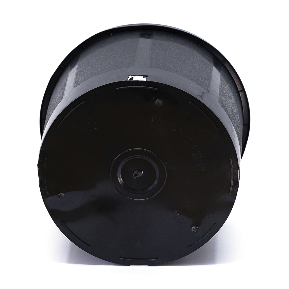 Maceta Redonda Negra, 3 medidas