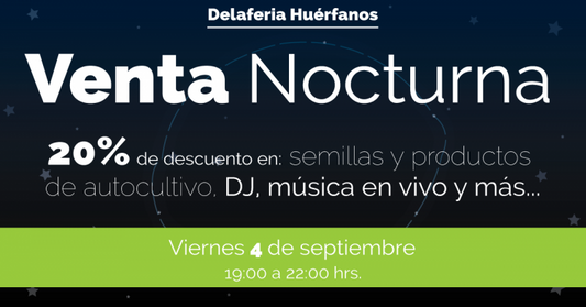 Venta nocturna en Huérfanos 5to Aniversario