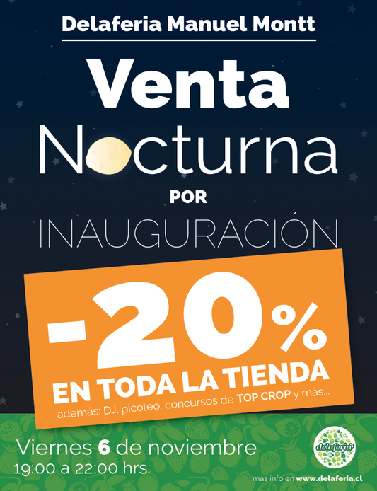 Venta Nocturna por inauguración