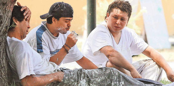 Trabajadores chilenos buenos pa´ la weed