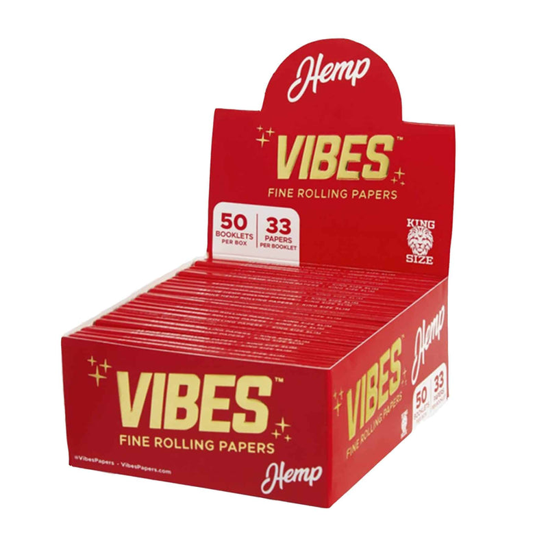 PAPELILLOS HEMP KING SIZE SLIM 50U-VIBES (DS)