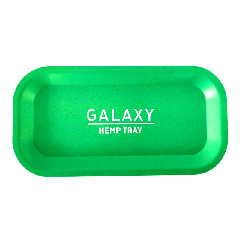 BIODEGRADABLE GREEN HEMP ROLLING TRAY-GALAXY (DS)