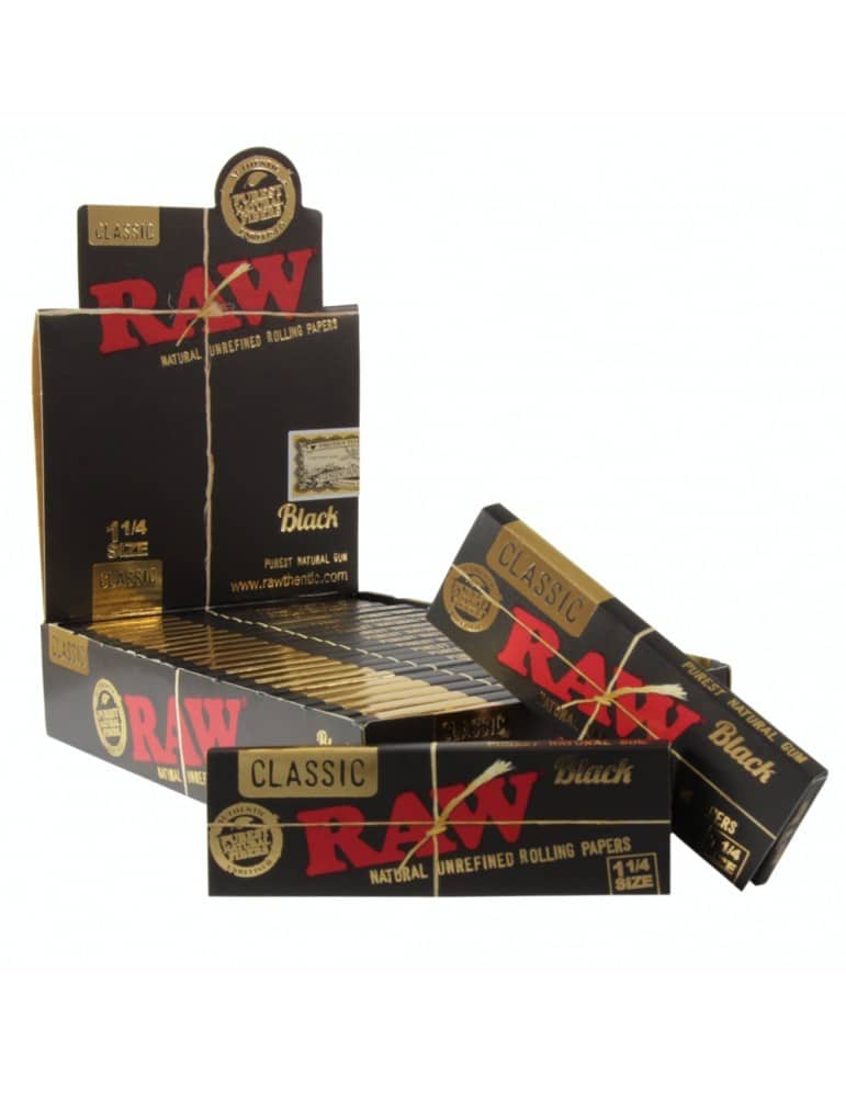 PAPELILLOS BLACK 1 1/4 24 UD-RAW (DS)