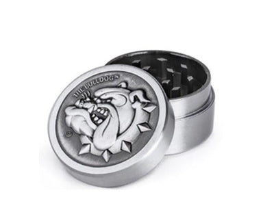 GRINDER METALICO SILVER 2 PCS-BULLDOG (DS)