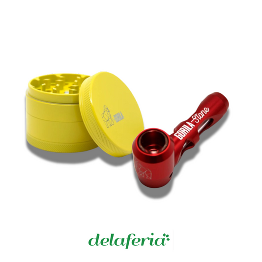Kit Grinder Gorila Ceramic + Pipa Stone de Aluminio Aeronáutico