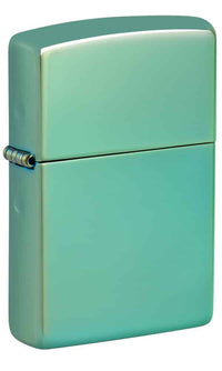 HIGH POLISH GREEN CHAMELEON-ZIPPO (DS)