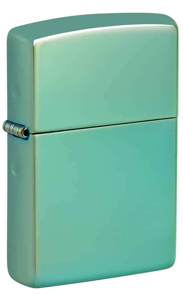 HIGH POLISH GREEN CHAMELEON-ZIPPO (DS)