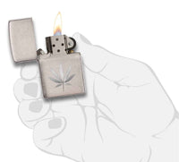 LEAF DESIGN ENGRAVED-ZIPPO (DS)
