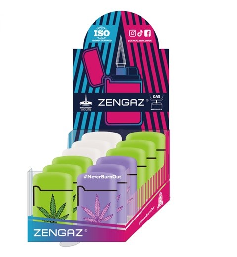 ENCENDEDOR ZL3 LEAVES 12UD- ZENGAZ (DS)