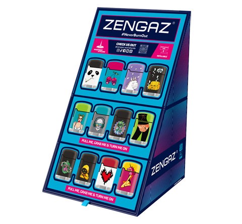 ENCENDEDORES ZL3 CUBO 48UD DISPLAY-ZENGAZ (DS)