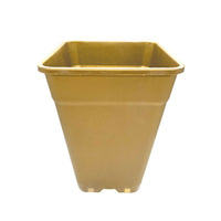 MACETA CUADRADA DORADA 18LT (DS)