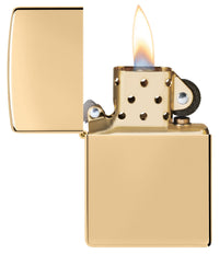 HIGH POLISH BRASS-ZIPPO (DS)