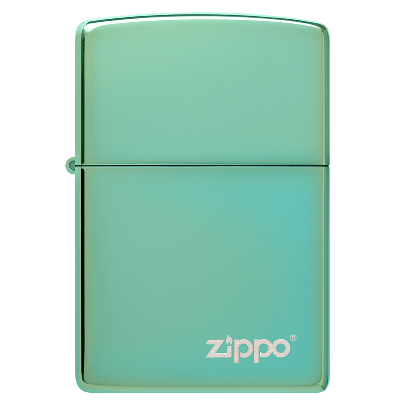 HIGH POLISH GREEN LASERED-ZIPPO (DS)
