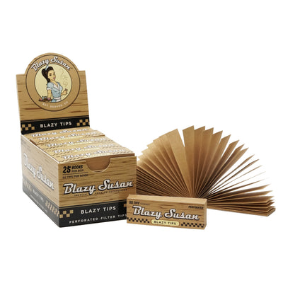 BOQUILLAS TIPS UNBLEACHED DISPLAY 25U-BLAZY SUSAN (DS)