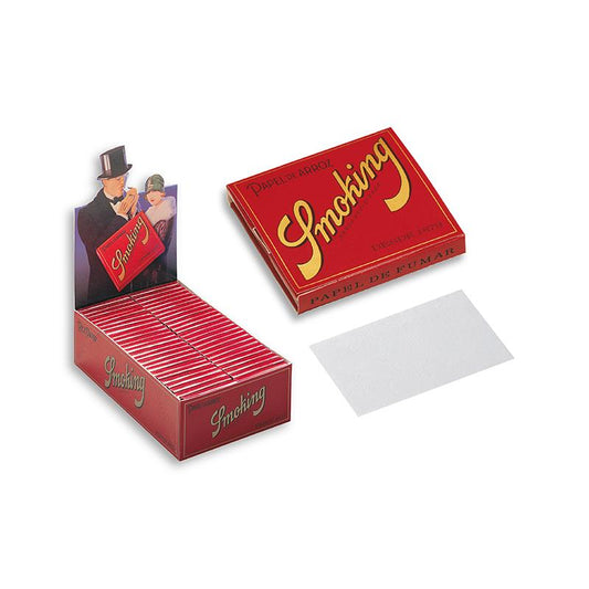 SMOKING PAPEL RED MEDIUM SIZE 78X44MM 50UDS