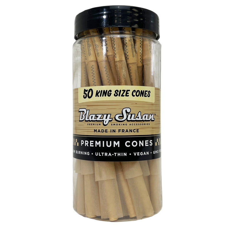 CONOS PRE ROLL UNBLEACHED KING SIZE JAR 50U-BLAZY SUSAN (DS)